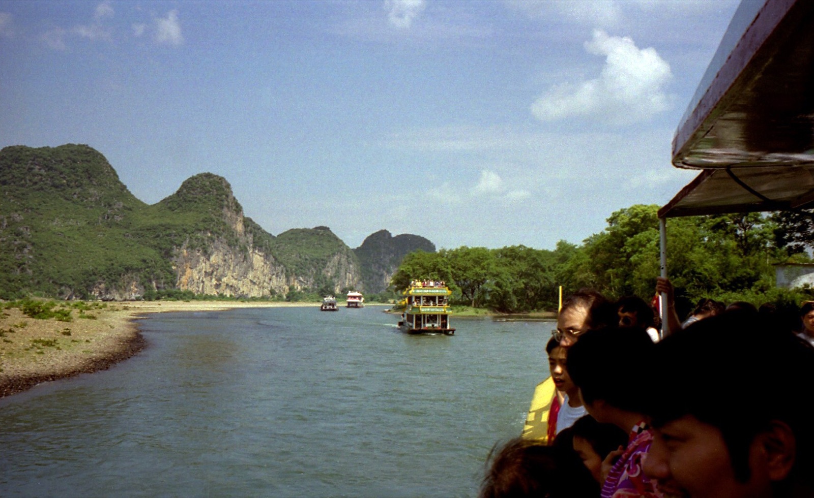 Karst mountains along the Li River in Guilin, China